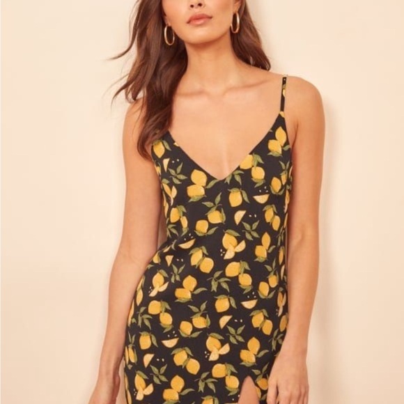 Reformation Dresses & Skirts - Reformation Black Lemon dress